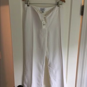 ✨Ann Taylor Loft White Lined Crepe Pants- NEW! ✨